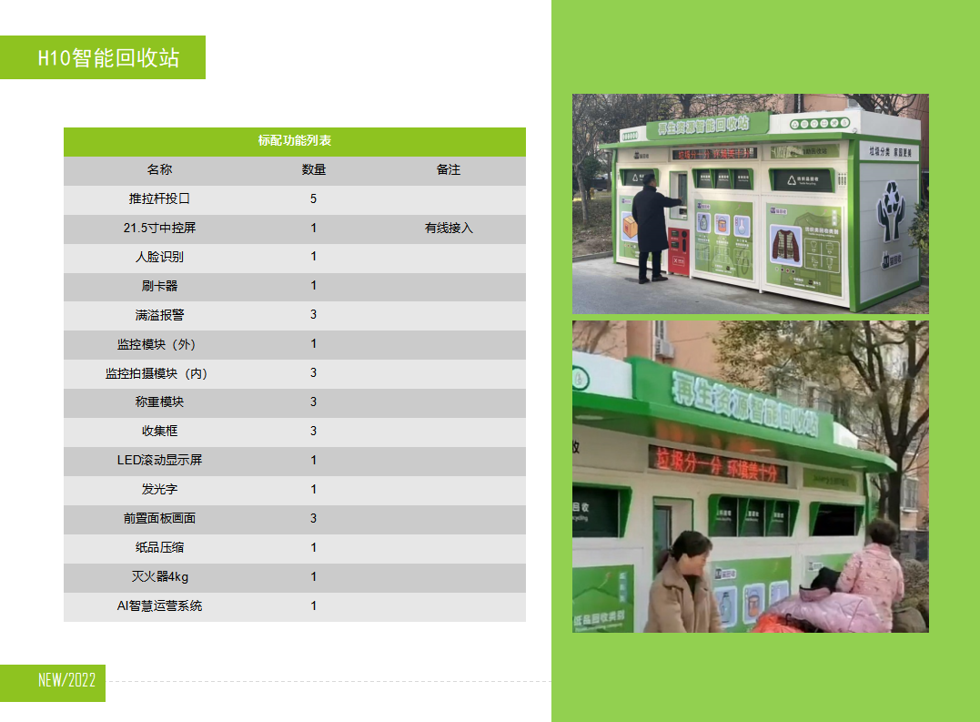 貓先生智能再生資源回收站，廢舊物資回收站，智能再生資源回收箱配置，社區(qū)垃圾分類站生產(chǎn)廠家